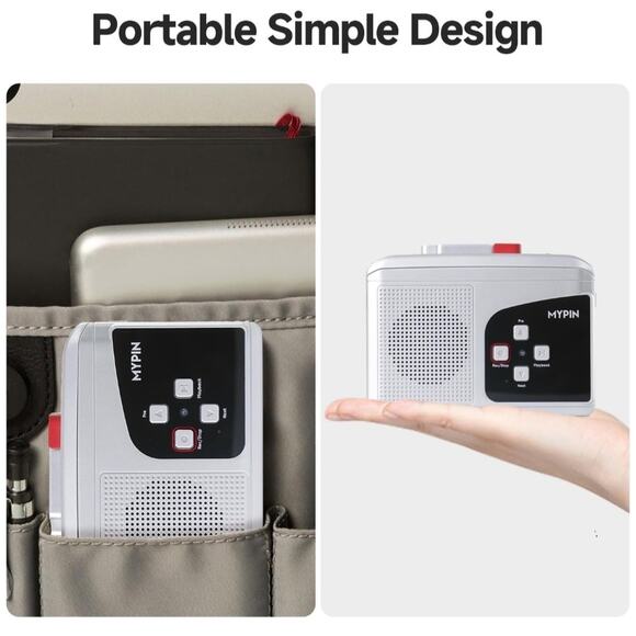 Portable Stereo Walkman Cassette Recorder Player, Convert Cassette to MP3 - Picture 6 of 7